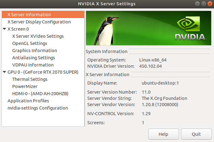 nvidia-settings